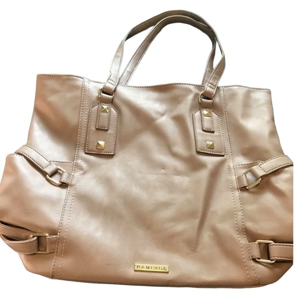 Rampage Blush Nude Shoulder Bag Large Hobo Tote Light Pink